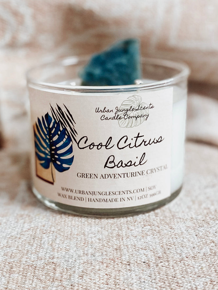 Cool Citrus Basil Scented Candle