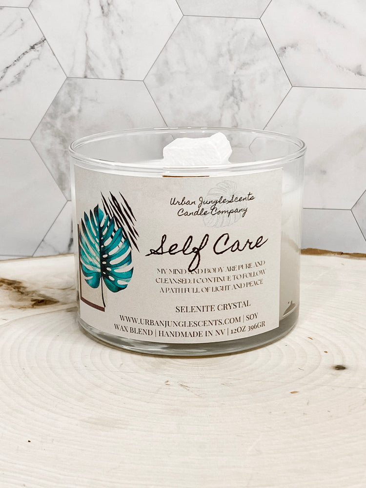 Self Care Crystal Scented Candle