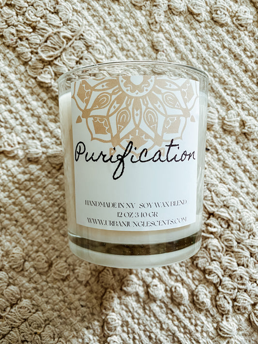 Purification Scented Candle- Lavender and Sage